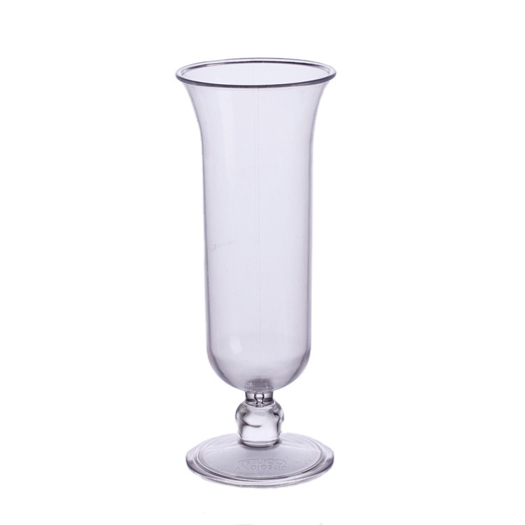 New bar restaurant unbreakable clear polycarbonate goblet glass wholesale plastic water goblets