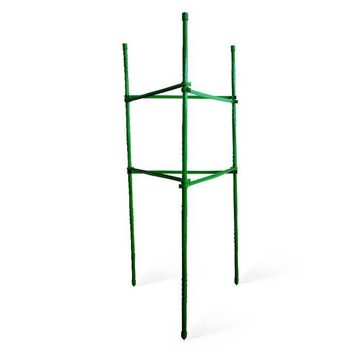 Plant Support Adjustable Tomato Wire Tomato Cages Square Folding Cage Stake