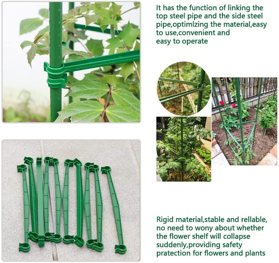 Tomato Cage Small Kit Stake Arms Plastic Cages Inverted Expandable Adjustable Plant Support