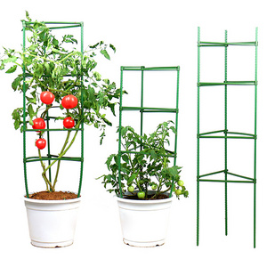 Plant Support Adjustable Tomato Wire Tomato Cages Square Folding Cage Stake