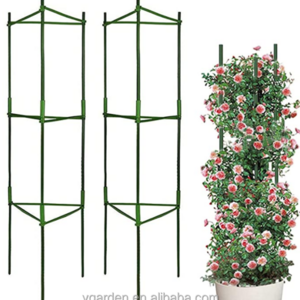 3 Rings 42 Inch Tomato Flower Support Garden Plant Stick Cage Assemble Collapsible Cages