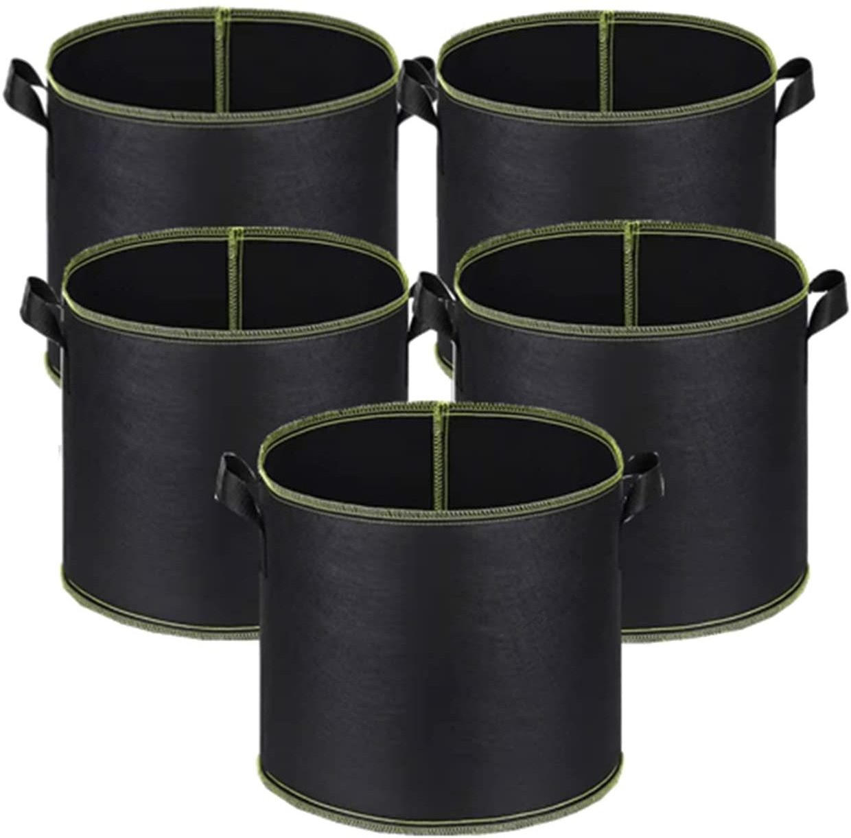 3  5  10  Gallon Fabric Pots Planting Bags 20 Gallon Grow Bags Fabric 10 Gallon Garden Grow Bags