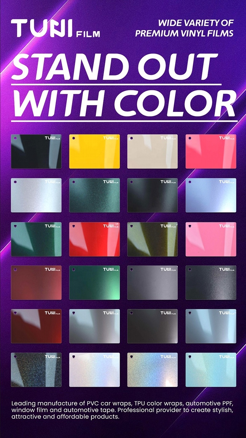 Macaron Free Sample Various colors car wrap vinyl film