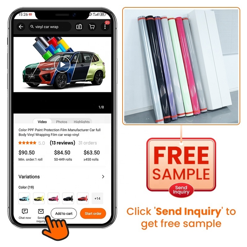 Colorful Car Wrap PVC Color Change film car wrap vinyl