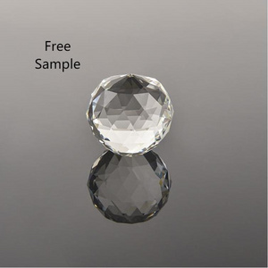 High Standard K9 Crystal Glass 20mm Mix Color Chandelier Ball Faceted Small Hanging Decorative Balls