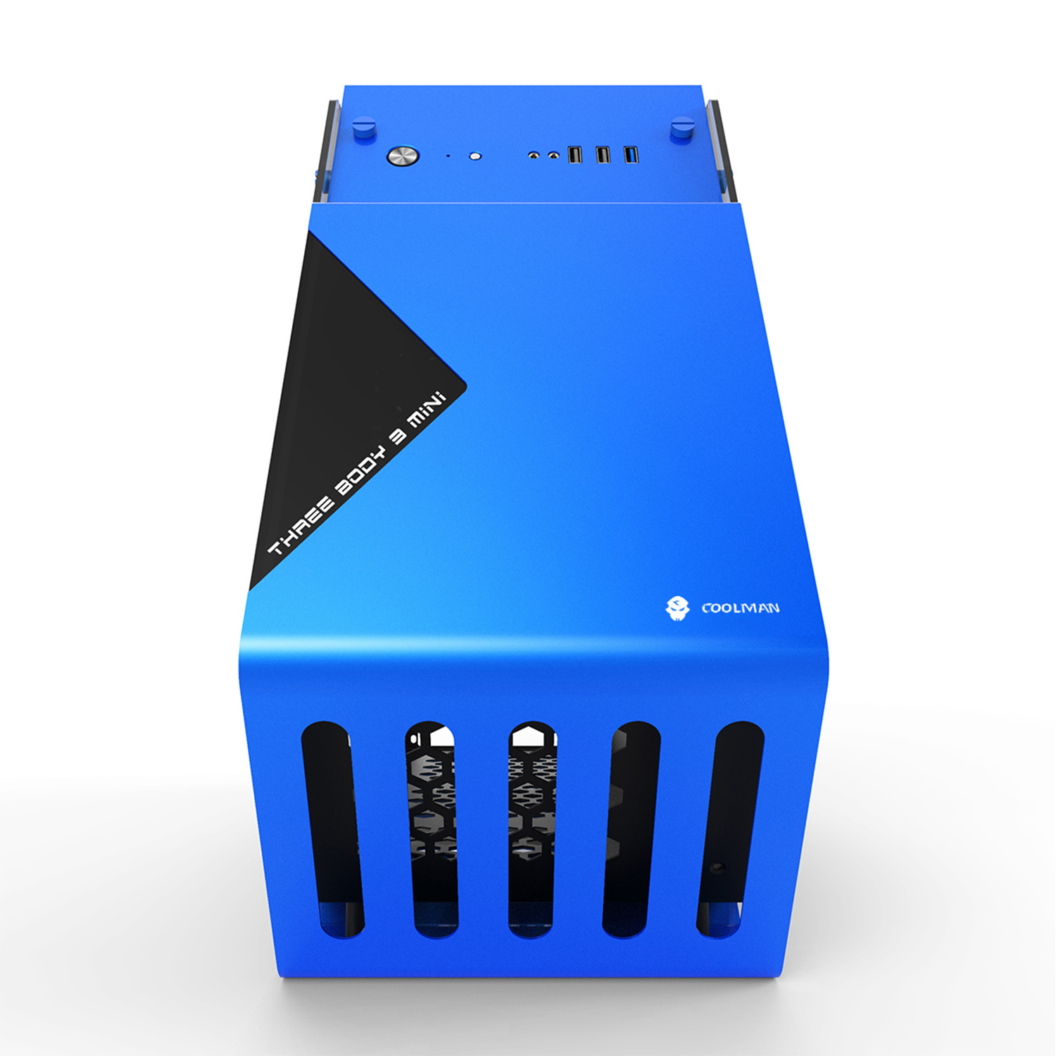 Wholesale OEM Triangle Shaped USB3.0 ATX gaming computer cases & towers Custom Logo Color PC case