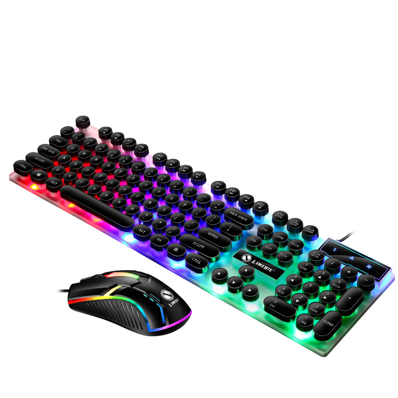 Limeide  Game Keyboard and Mouse Combo Retro Style