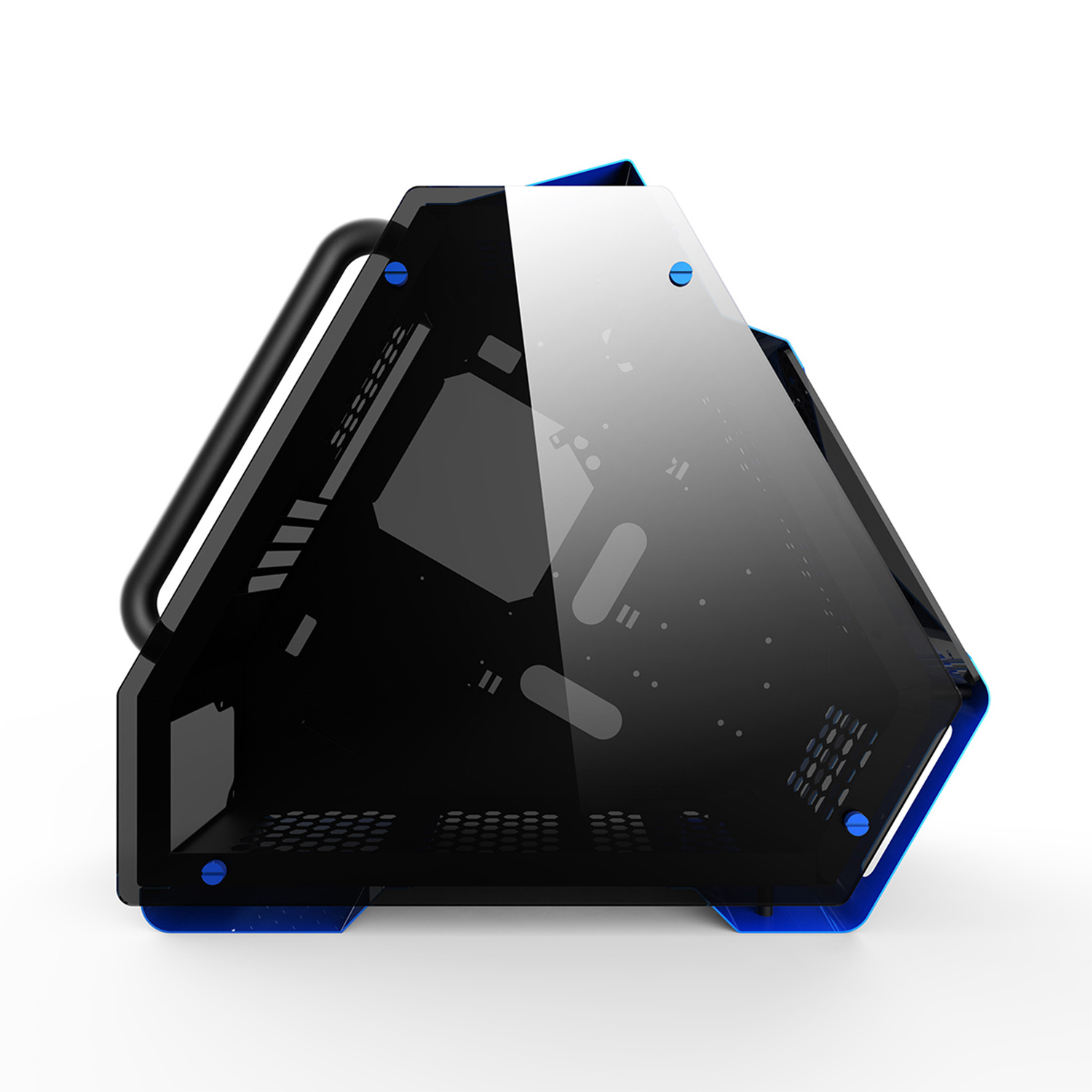 Wholesale OEM Triangle Shaped USB3.0 ATX gaming computer cases & towers Custom Logo Color PC case