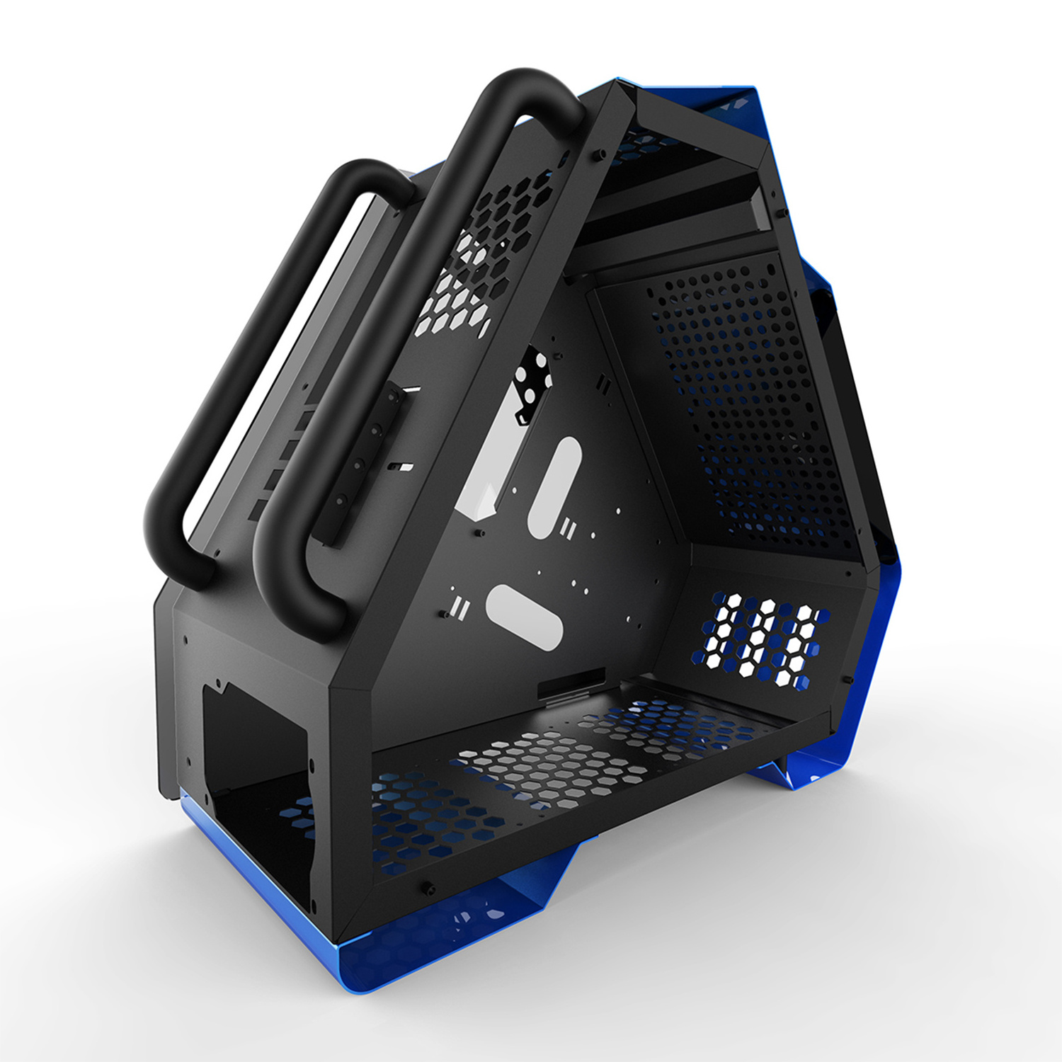 Wholesale OEM Triangle Shaped USB3.0 ATX gaming computer cases & towers Custom Logo Color PC case