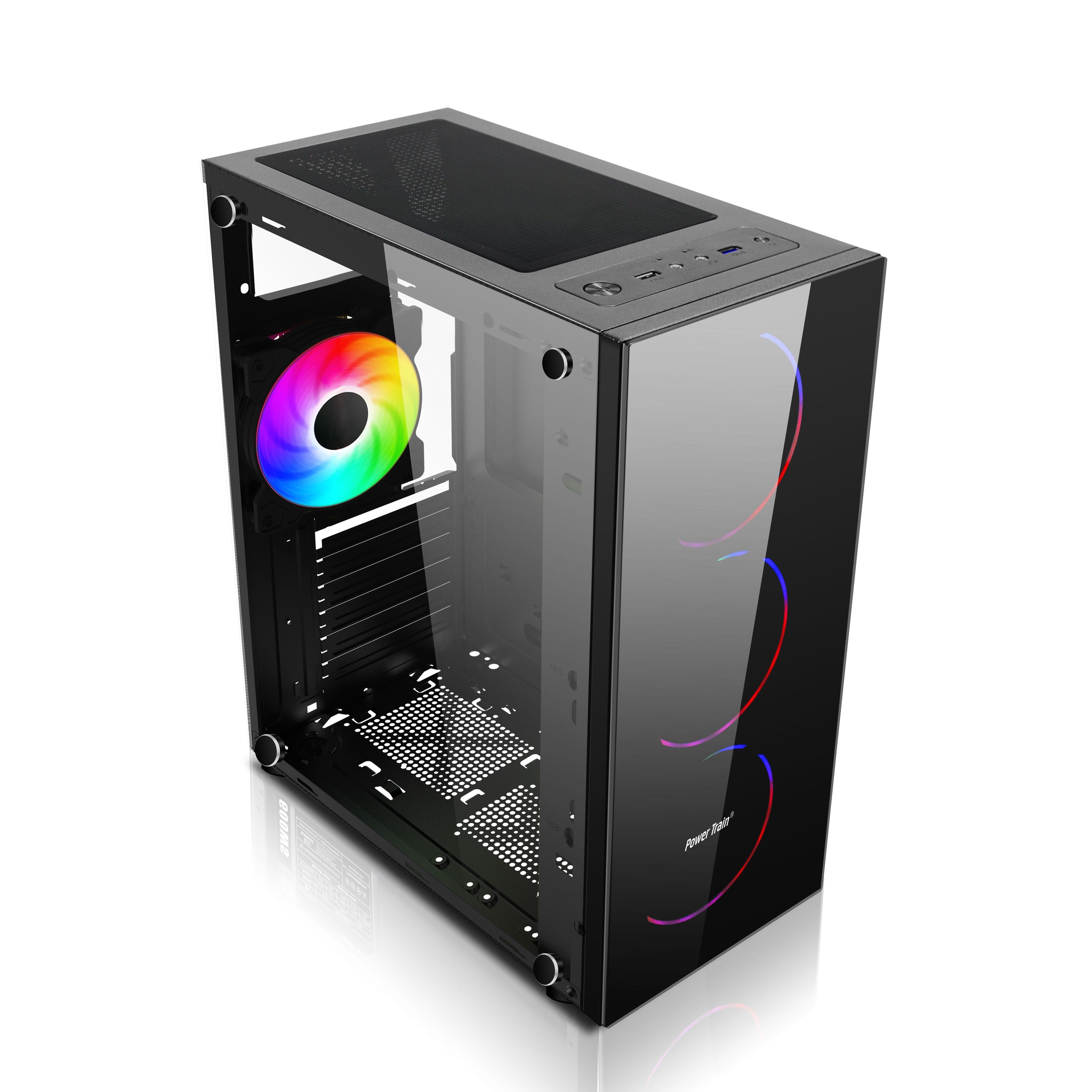 2021 New Design Power Train Aurora 5 Case Gabinetet PC Gaming Hardware Gaming Computer Case & Towers