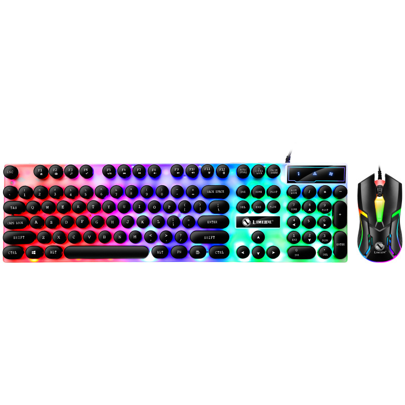 Limeide  Game Keyboard and Mouse Combo Retro Style