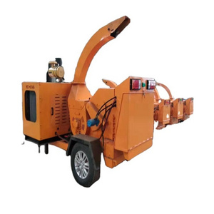 Portable PTO High capacity Tree log wood branch shredder sawdust chips making machine electric motor diesel engine Wood Crusher