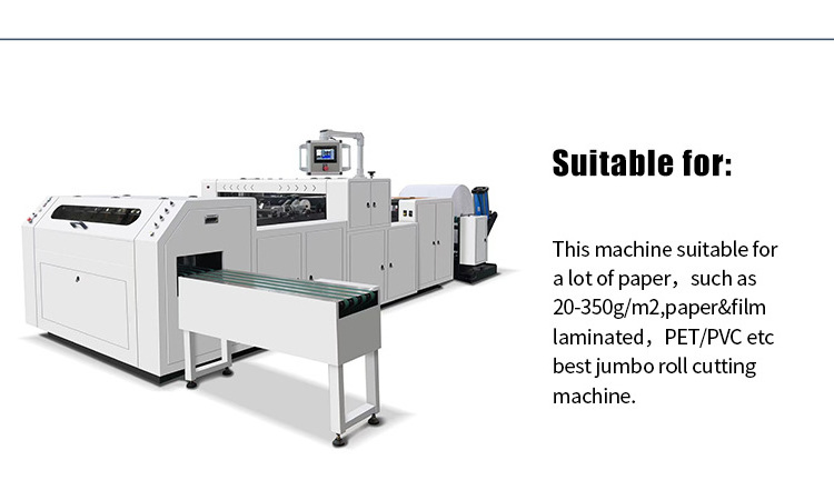 Automatic Roll To Sheet A4 Paper Cutting Machine Paper Slitting Cutter Counting Machine For Pet Self-adhesive Paper