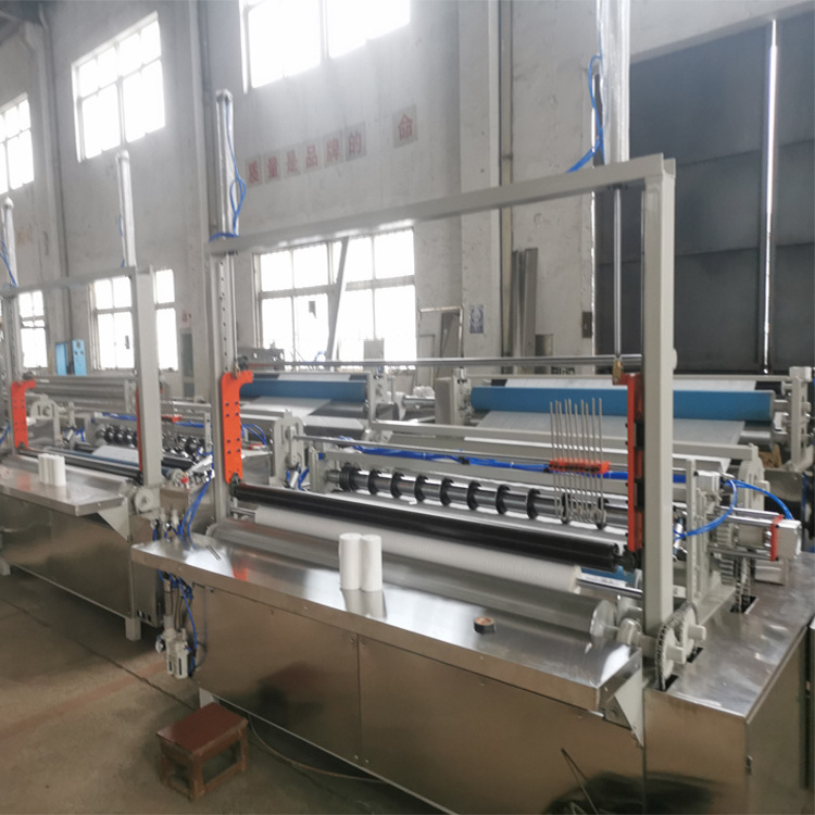 non woven fabric rewinding machine for wet wipe manual wet wipes canister machine