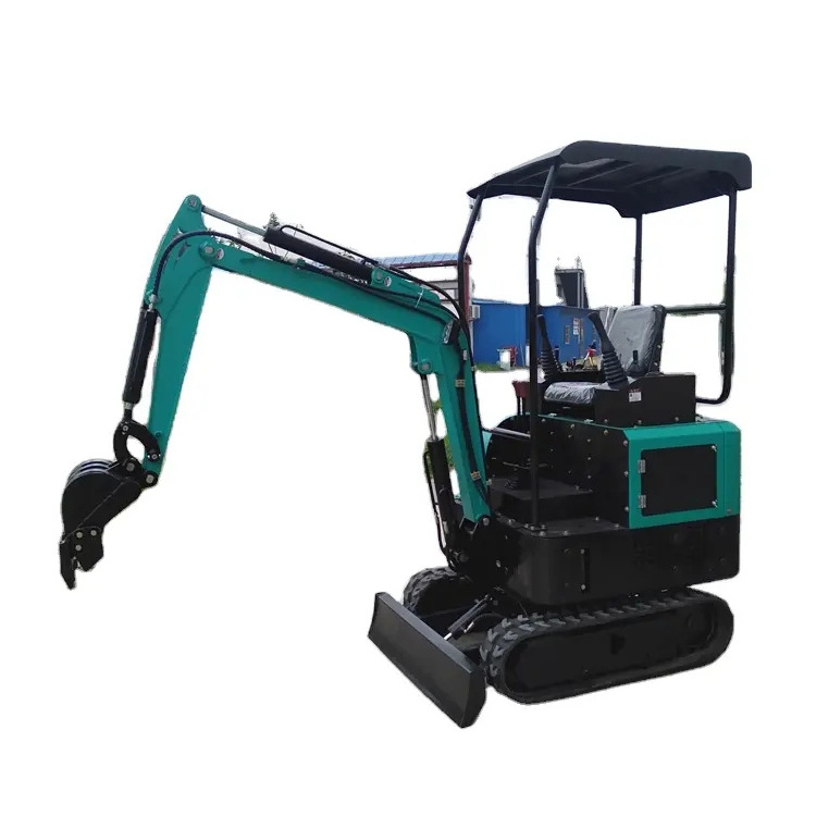 Diesel Engine Small Compact Towed Atv Backhoe  0.8ton 1.5t 1.7 Ton 2t Mini Backhoes Excavators With Cab