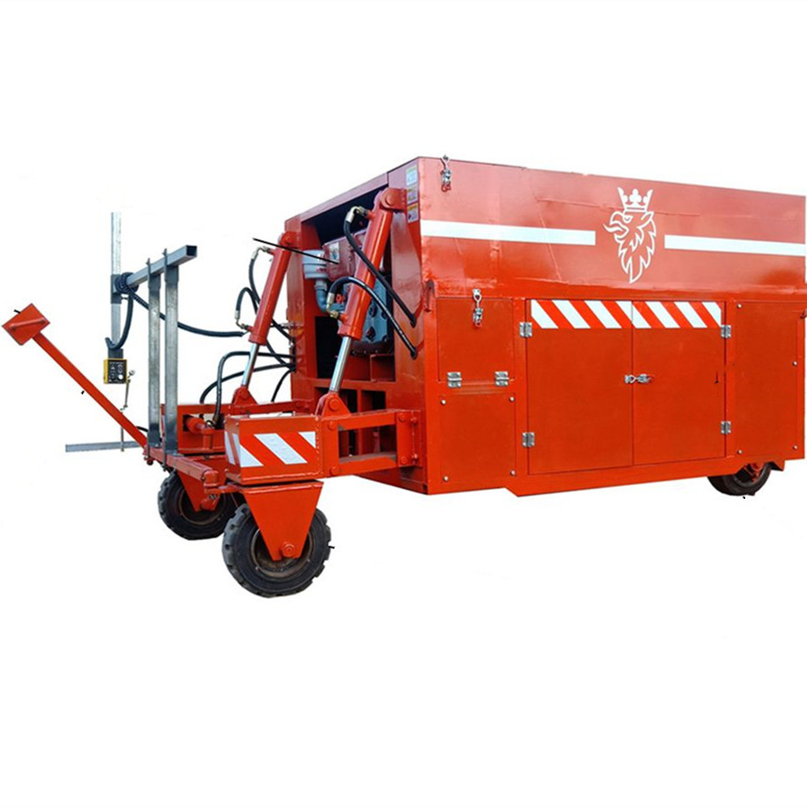 Concrete kerb laying machine slipforming curb making machine