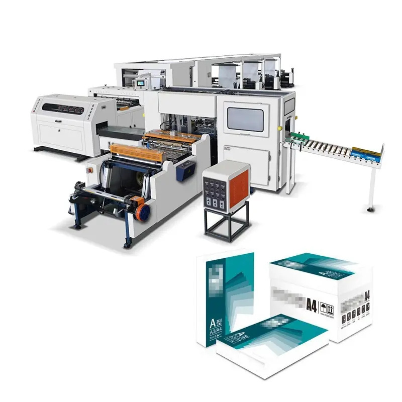 Top Sell Automatic Roll To Sheet A3 A4 Paper Cutting Cutter Making Machine