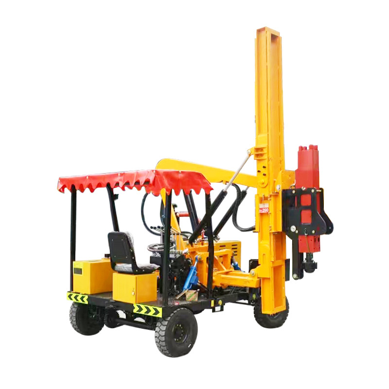 Hydraulic Fence Post Guardrail Pile Driver