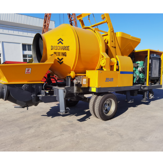 Fully Automatic New Design Concrete Pumping Machine And Concrete Mixer