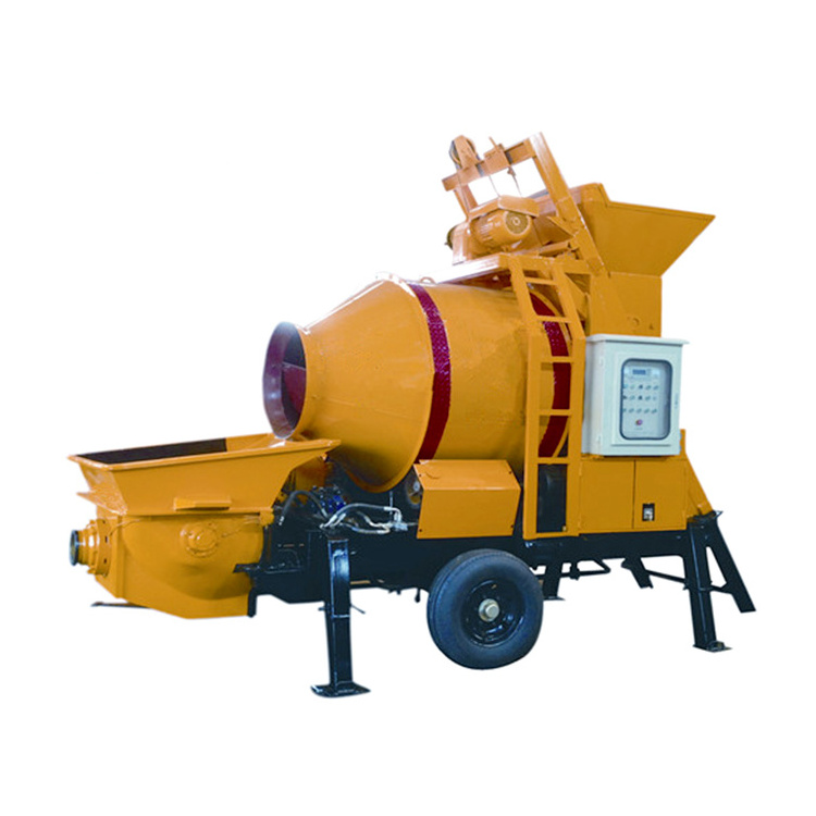 Trailer Mini Portable spare parts Trailer Concrete Pump With Mixer for sale