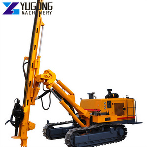 Advanced Version Portable Soil  Downhole Hard Rock DTH Hammer Crawler Drill Rig