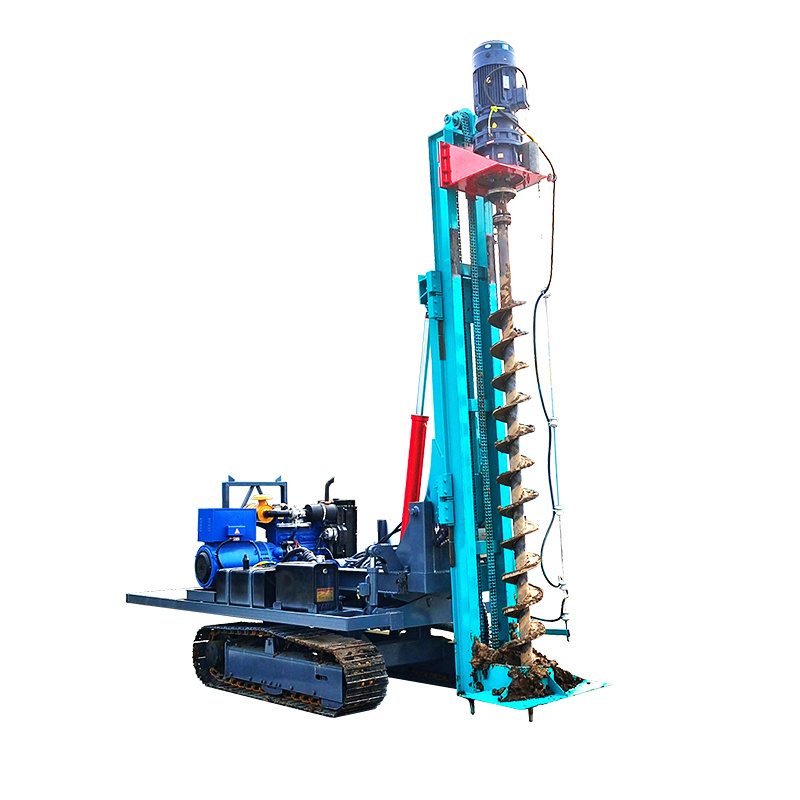 Pile Driving Machine Helical Screw Piles Work Used Rotary Drilling Piling Rig Machine