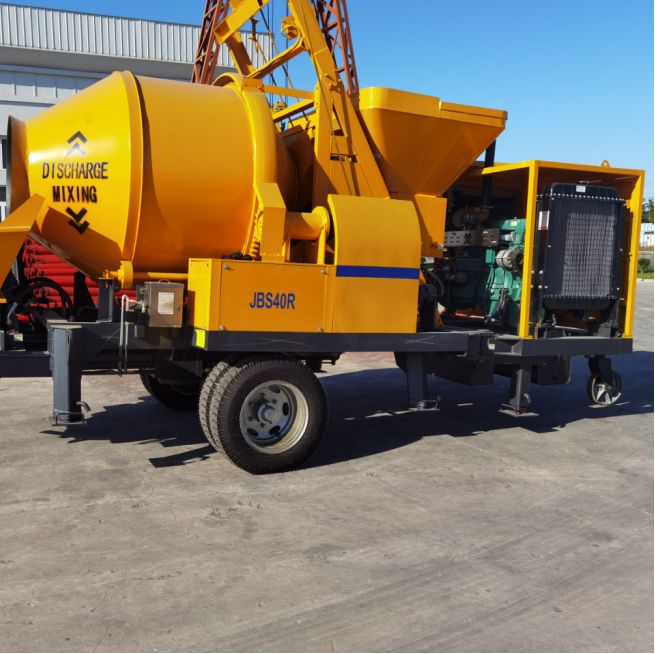 Fully Automatic New Design Concrete Pumping Machine And Concrete Mixer