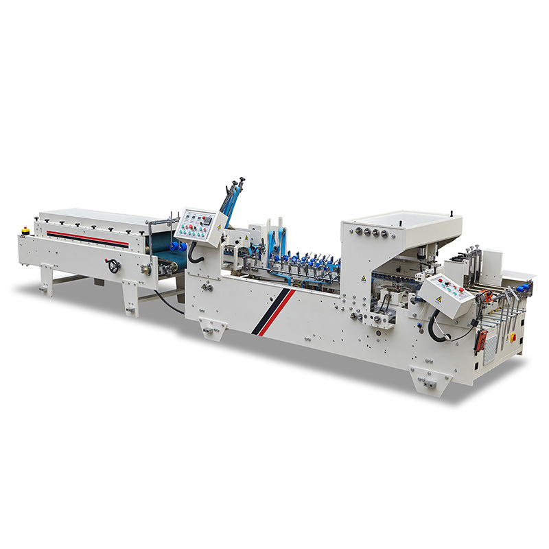 Glue sticking making machine,automatic pasting PVC PET packing box machine with fast speed,toden machinery factory