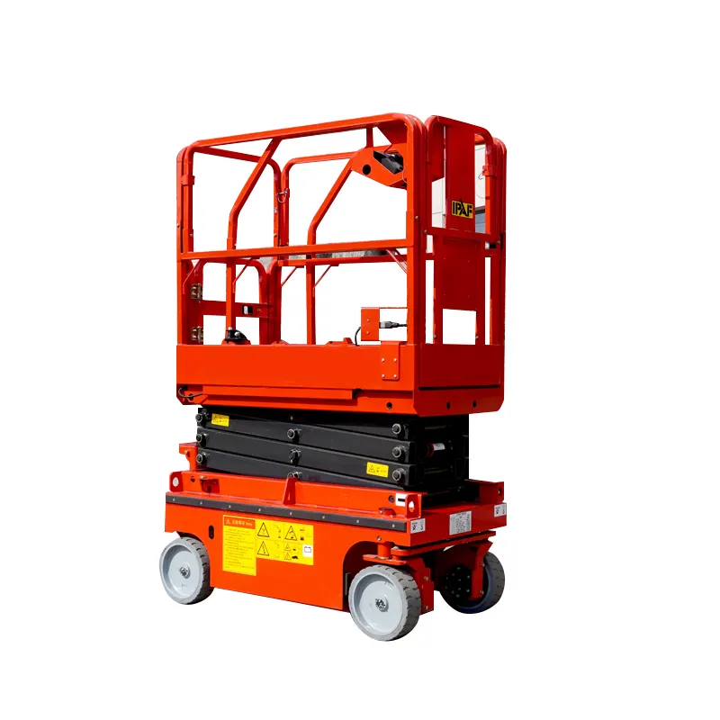 High rise hydraulic window cleaning scissor lift self-propelled electric scissor lift