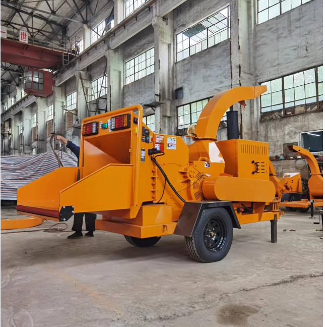 Portable PTO High capacity Tree log wood branch shredder sawdust chips making machine electric motor diesel engine Wood Crusher