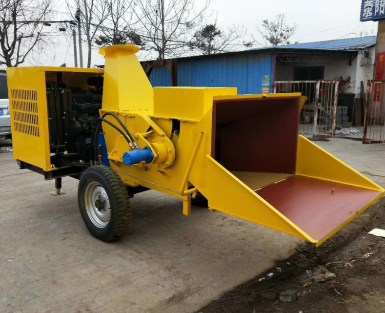 Portable PTO High capacity Tree log wood branch shredder sawdust chips making machine electric motor diesel engine Wood Crusher