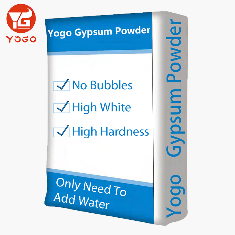 Yogo High Hardness 9.0 Mpa Gypsum Powder Clone Strong Plasticity Alpha 1Kg No Shrinking Plaster Of Paris For Art Gypsum Light