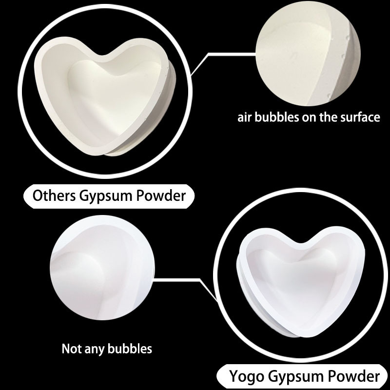 Yogo 9.0 Mpa Alpha Aroma Bubble-Free Good Fluidity Plaster Of Paris 500G No Shrinking Gypsum Powder For Hand Casting Decor Soap