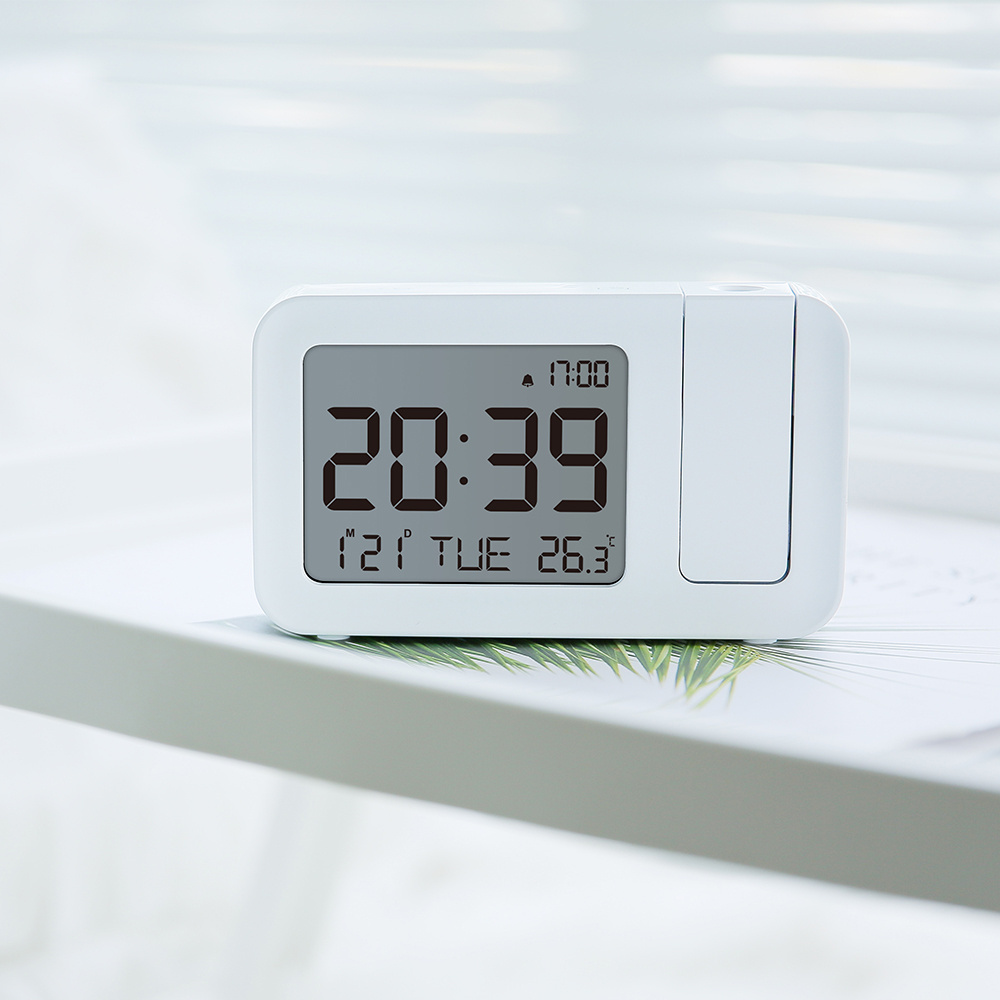 Projection Alarm Clock With Weather Station Forecast  Weather Clock display Indoor  temperature