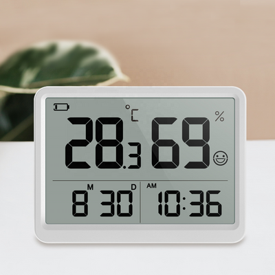 LED display Digital Temperature Humidity Sensor with Alarm Clock and support Temperature  Hygrometer for home