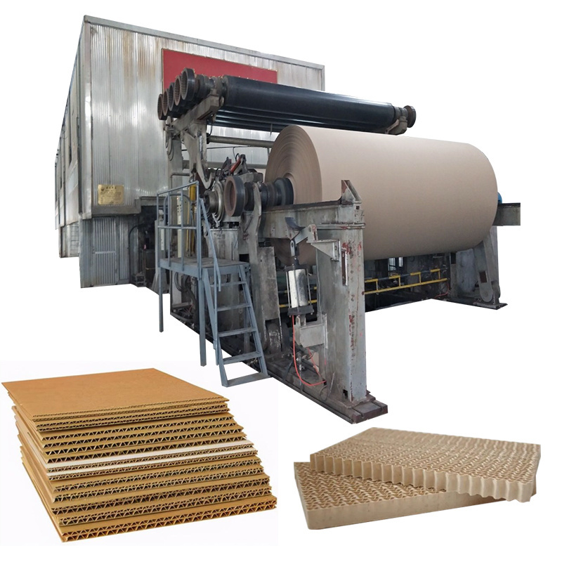 50T 100T 200T 500T Waste Paper Kraft Fluting Machine Wood to WC Toilet Paper Factory  Machine for Paper Mill Iran Turkey