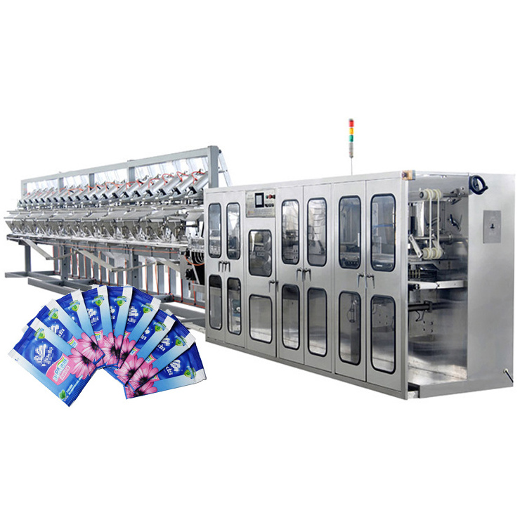 5-30Pcs/Pack Full Automatic High Speed Wet Wipe Rewinding Machine Wet Wipes Machine