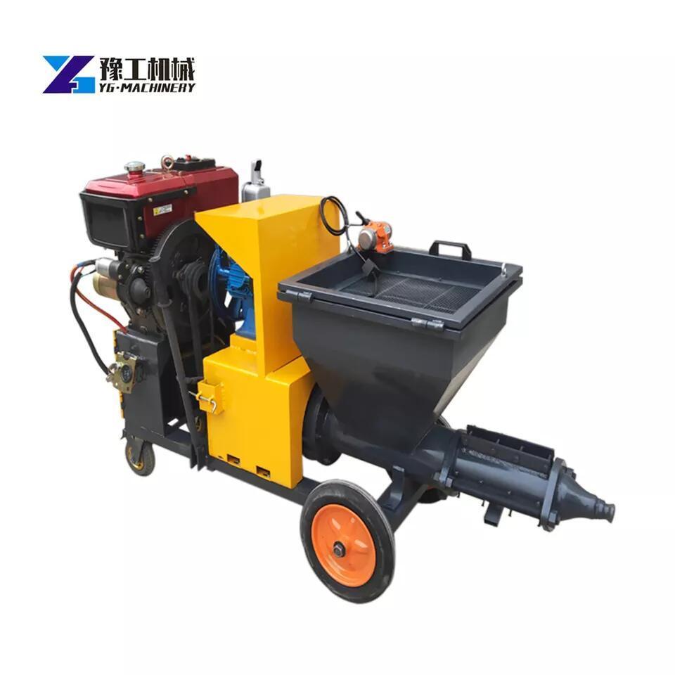 Diesel Engine Spraying Plaster Cement Plastering Spray Dry Mortar Machines Sand Concrete Sprayer Cement