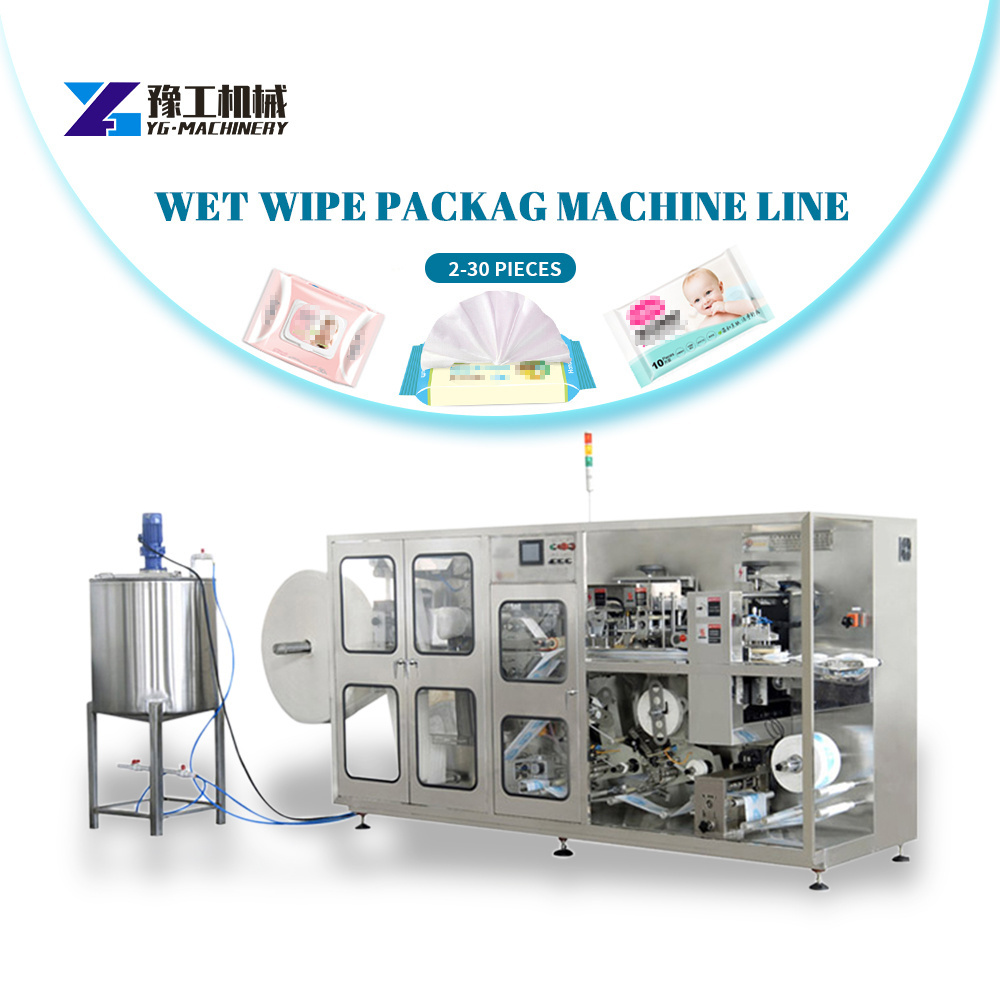 Fully-automatic Cutting Packaging Baby Spunlace Non-woven Fabric Wet Wipes Machine in Selling