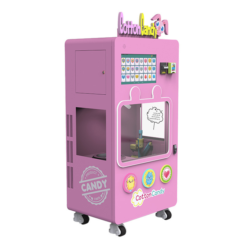 Stainless Steel Robotic Equipment Automatic Ice Cream Vending Machine automatic cotton candy vending machine