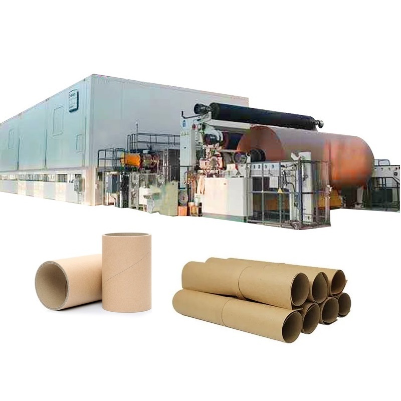 Kraft Paper Mill Waste Carton Recycling Equipment 2 Layer Kraft Paper Jumbo Roll Making Machine for Sale