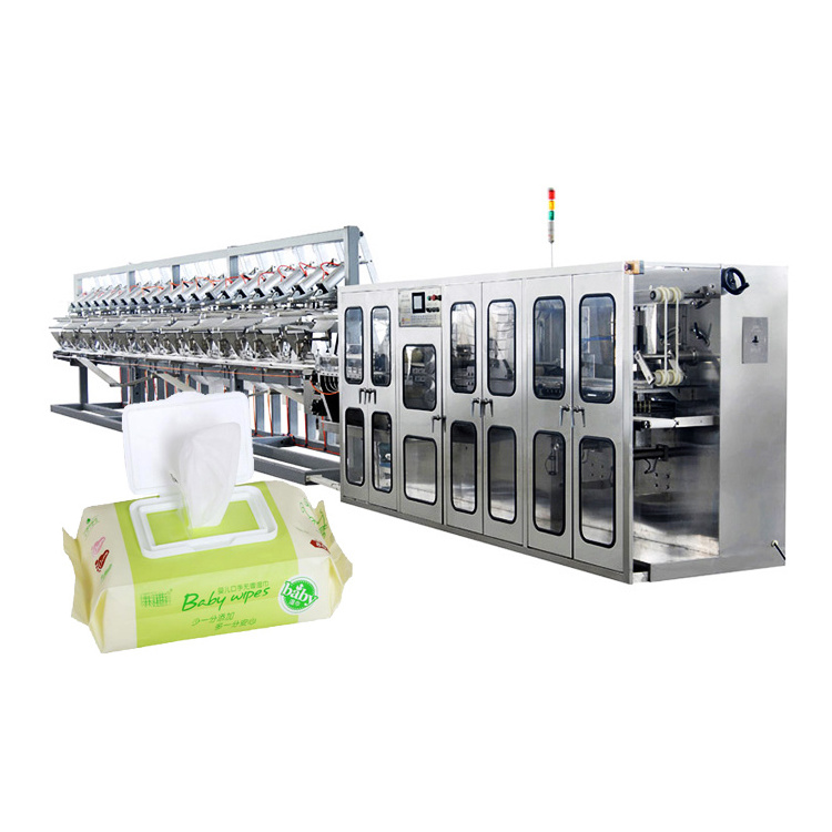 5-30Pcs/Pack Full Automatic High Speed Wet Wipe Rewinding Machine Wet Wipes Machine