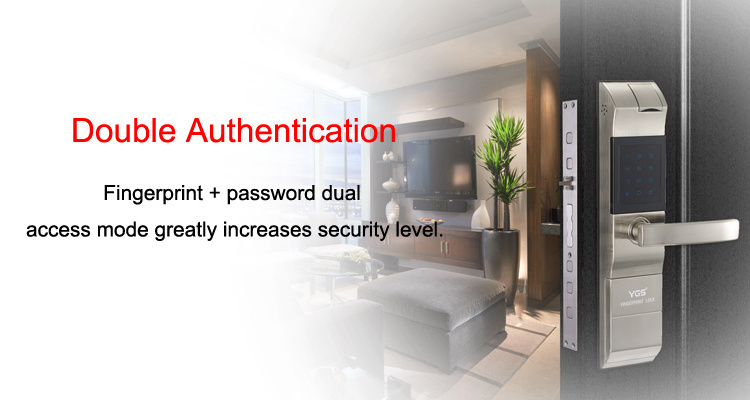 YGS pineworld biometric fingerprint lock Cheap Battery Powered Fingerprint Password Card Apartment Indoor Panel Door Smart Locks