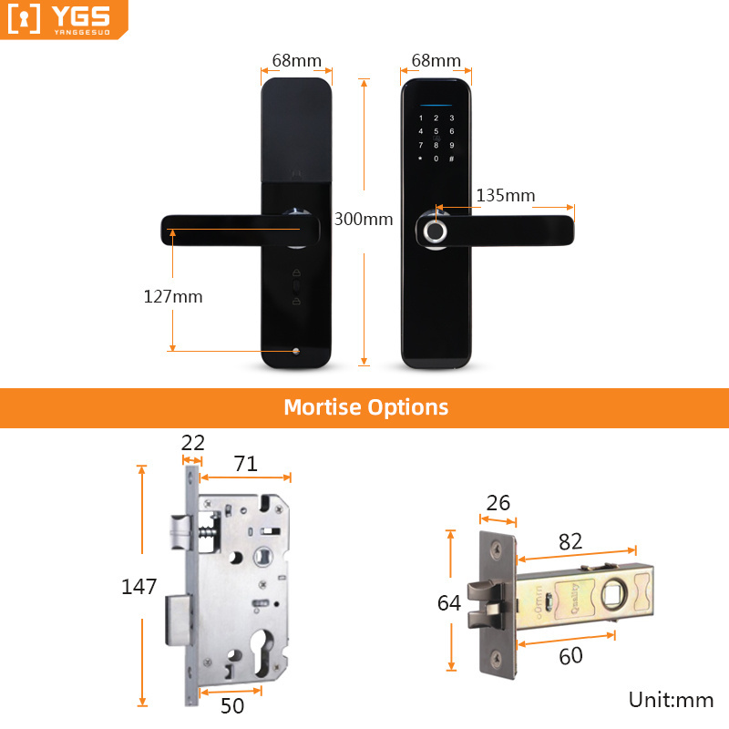 House Wifi Elctronic Smart Door Locks Home Electronic Electric Tuya APP Wifi Smart Lock,Digital Biometric Fingerprint Door Lock