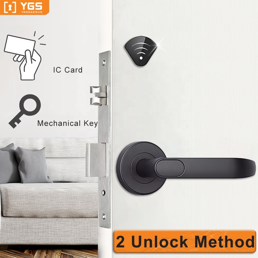 Best selling product Hotel Lock Rfid Electronic Alexa Keyless Api Hotel Smart Key Door Lock Hotel Key Card Lock