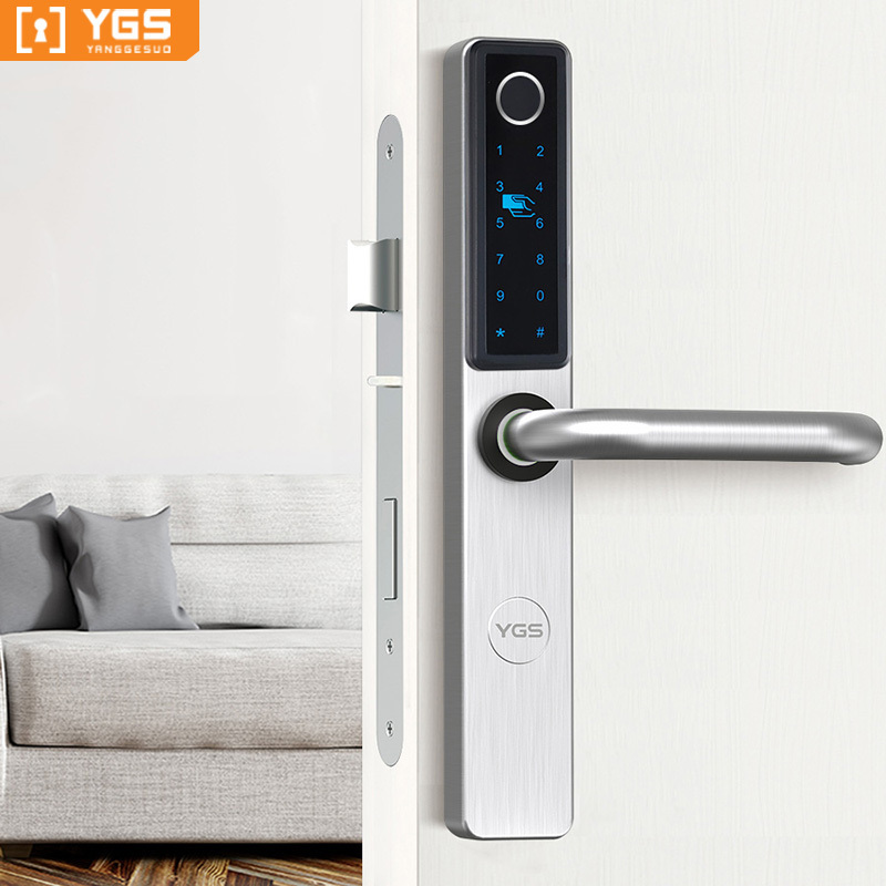 Volibel Ttlock Electronic Rim Lock Waterproof Tuya App Wifi Intelligent Double Sided Fingerprint Smart Door Lock