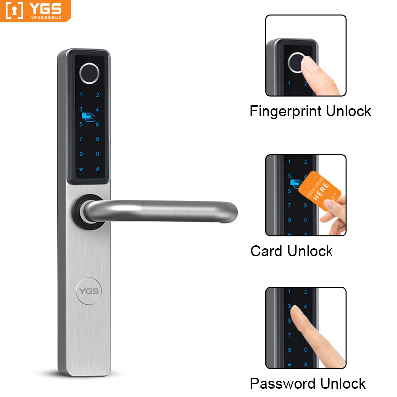 Volibel Ttlock Electronic Rim Lock Waterproof Tuya App Wifi Intelligent Double Sided Fingerprint Smart Door Lock