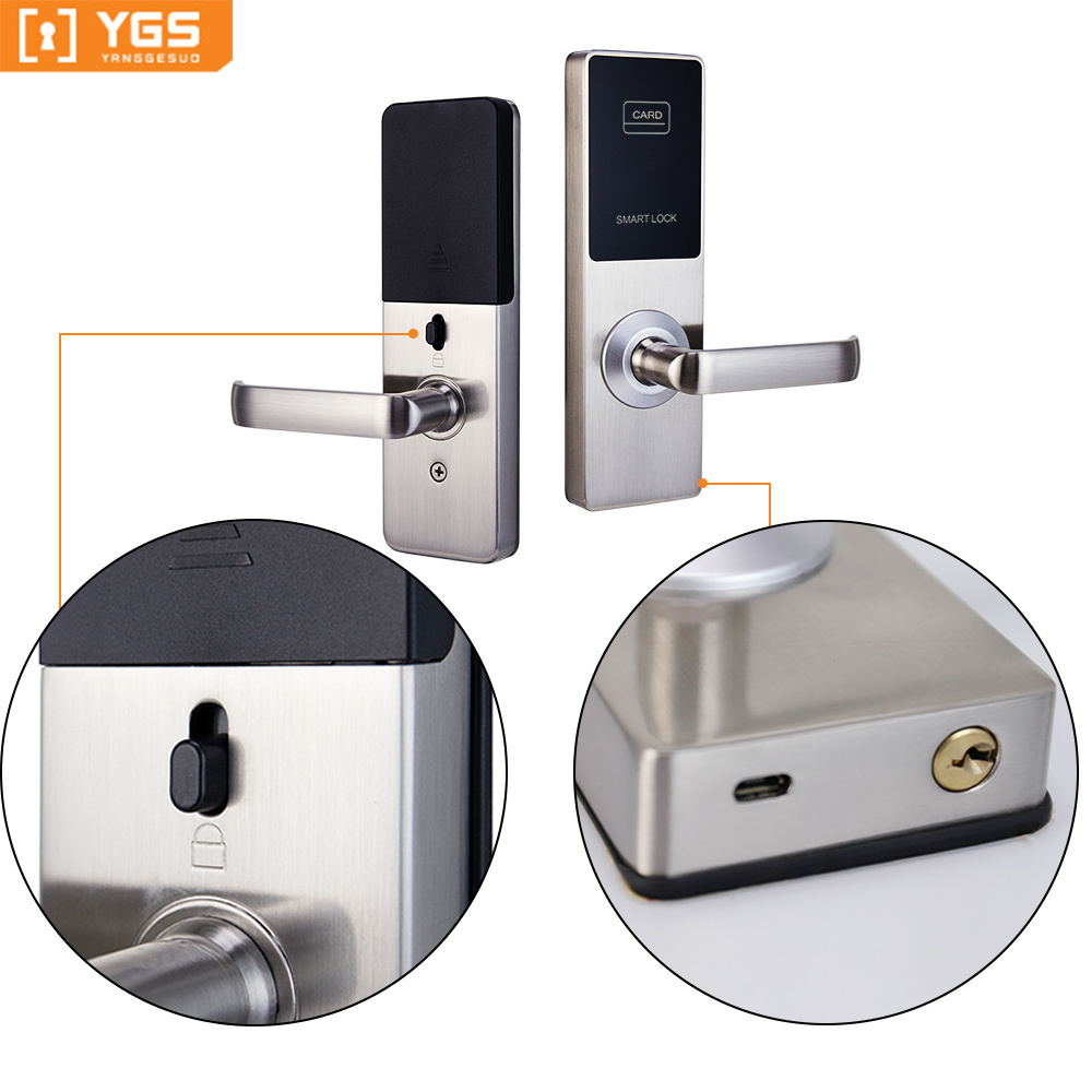 Manufacturer Tuya APP Security Door Smart Locks Wifi Smart Card Safe Epic Password Digital Wood Door Handle Lock with Keypad