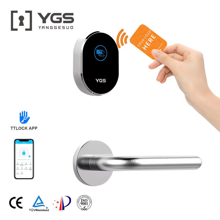 Wholesale price key card front quality reasonable price security door lock deadbolt easy install smart lock door