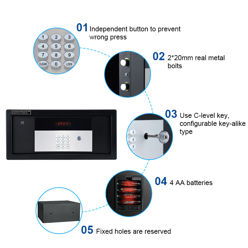 Password Vault Room Rfid Digital Key Safe Deposit Box Lock